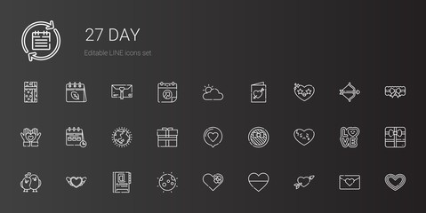 day icons set