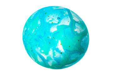 Colorful Easter Egg isolated on white