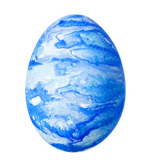 Colorful Easter Egg isolated on white