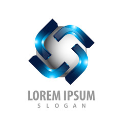 Rotate initial letter L logo concept design. Symbol graphic template element