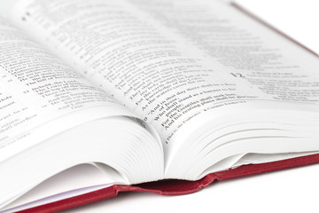 Holy Bible book, isolated on white