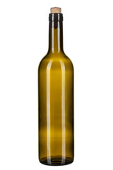 wine bottle isolated on white background