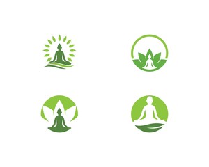 yoga logo template