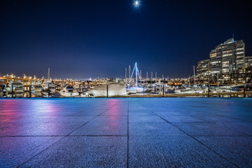 empty concrete square floor