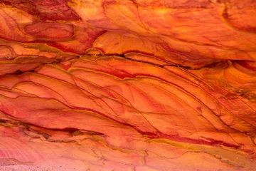 Fototapeten Coral Coloured Canyon ist eine Felsformation auf der Halbinsel Süd-Sinai (Ägypten). Wüstenfelsen aus mehrfarbigem Sandsteinhintergrund.  © Mountains Hunter