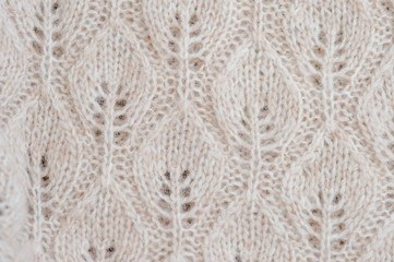 Handmade woolen fabric close-up