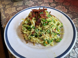 Lawar, a traditional dish from Bali