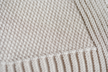 Light Gray elegant blanket with an interesting encase close-up