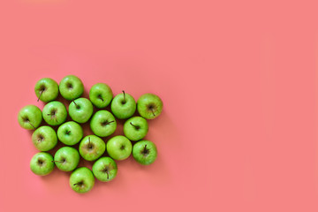 Colorful pattern of apples