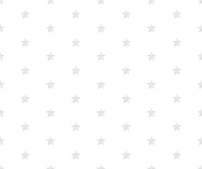 White and grey vector seamless pattern with stars