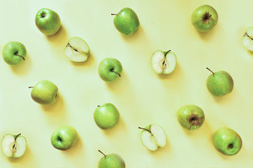 Colorful pattern of apples