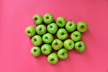 Colorful pattern of apples