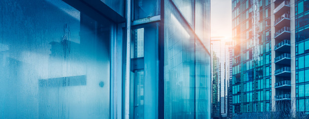 low angle view of skyscrapers