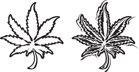 Marijuana leaf icon