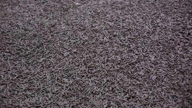 sugar pulp at a sugar factory