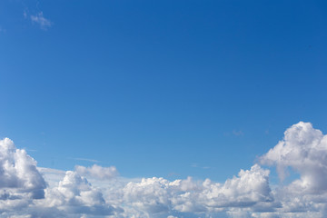 Beautiful clouds in the blue sky