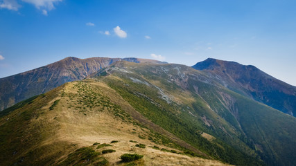 View from the top of the mountains