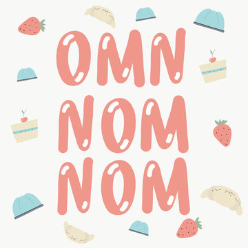 pink omn nom nom