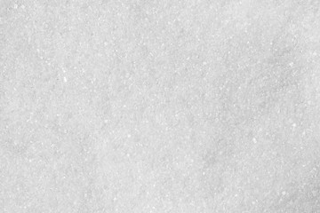 Macro texture of white sugar.
