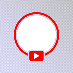 Social media icon avatar stories user LIVE video streaming. Mock up. Vector illustration. EPS 10