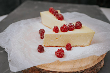 cottage cheese casserole with raspberries