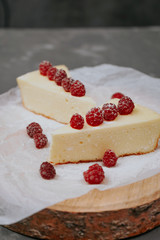 cottage cheese casserole with raspberries