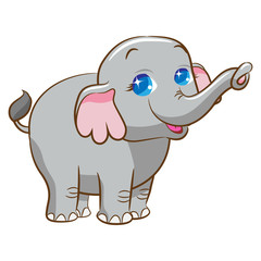 Fototapeta premium Elephant vector clipart