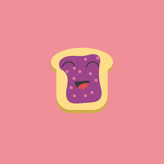Kawaii food. Vector