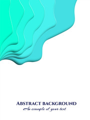 Paper cut background. Abstract realistic paper decoration for design textured. 3d. Carving art. Vector. Cover layout design template.