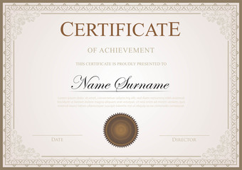 Certificate template