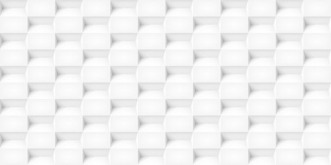 Volume realistic vector cubes texture, light geometric seamless tiles pattern, design white background for you projects 