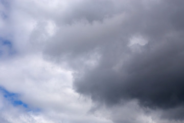 Moody storm clouds