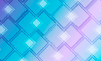 Modern background with blue and turquoise squares.