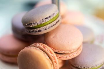 Macarons on Dessert Table
