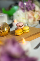 Macarons on Dessert Table