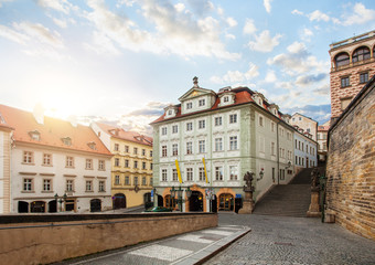 Fototapeta na wymiar Prague streets architecture. Prague landmarks, Czech Republic