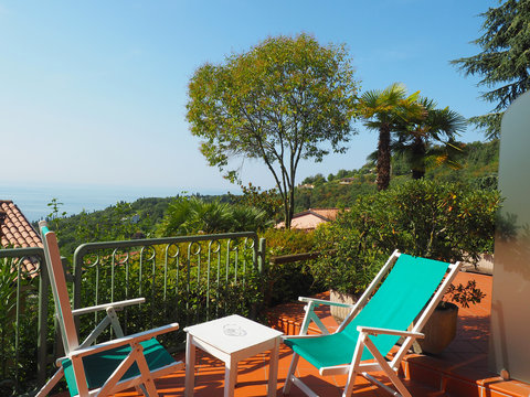 Ferienhaus mit Blick auf Gardasee