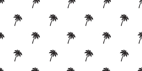 Coconut tree palm Seamless Pattern vector scarf isolated island repeat wallpaper tile background tropical summer illustration