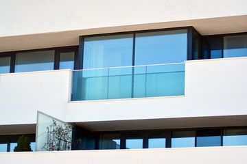 Facade of new residential building