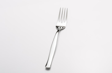 A fork on white background