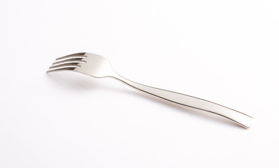 A fork on white background