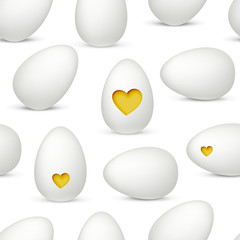 Easter eggs seamless pattern