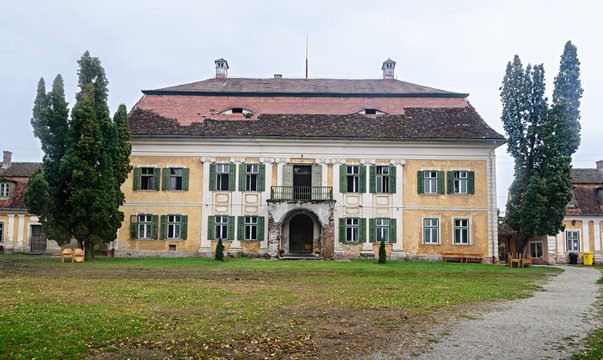 Detail from outdoor garden of The old Palace Brukenthal Avrig.