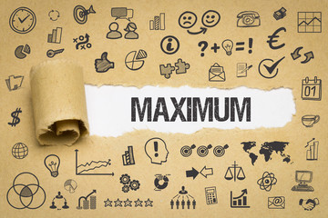 Maximum / Papier mit Symbole