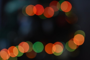abstract background with bokeh lights