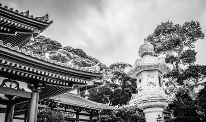 Fototapeta na wymiar Famous Hase Dera Temple in Kamakura Japan
