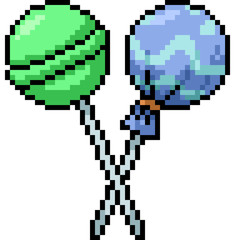 Fototapeta premium vector pixel art sweet candy