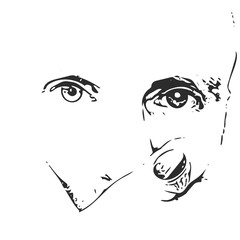 sketch of woman face