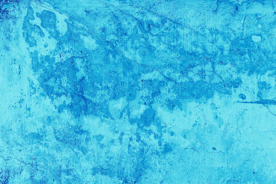 Abstract light blue wall plastered texture. Rustic background