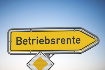 Betriebsrente, Wegweiser, (Symbolbild)